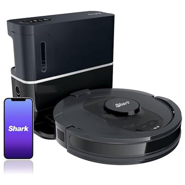 Shark AV2501S AI Ultra Robot Vacuum, with Matrix Clean, Home Mapping, 30-Day Capacity HEPA Bagless Self Empty Base, Perfect for Pet Hair, Wifi, Dark Grey