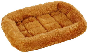 MidWest Homes for Pets Bolster Dog Bed 18L-Inch Cinnamon Dog Bed or Cat Bed w/ Comfortable Bolster | Ideal for "Toy" Dog Breeds & Fits an 18-Inch Dog Crate | Easy Maintenance Machine Wash & Dry