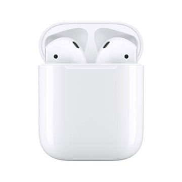 Apple AirPods (2nd Generation) Wireless Ear Buds, Bluetooth Headphones with Lightning Charging Case Included, Over 24 Hours of Battery Life, Effortless Setup for iPhone